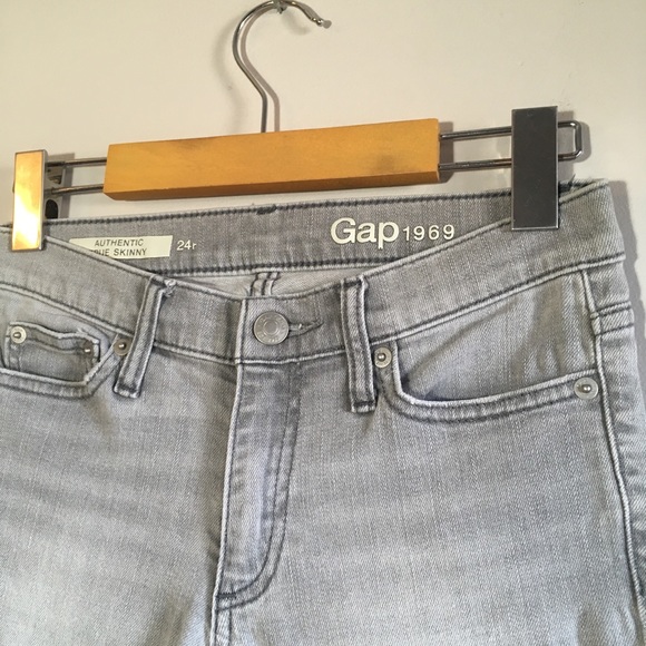 Gap 1969 True Skinny Grey Stretch Denim Jeans - Picture 3 of 8